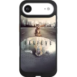 Nivocase Hülle für Apple iPhone Air Handyhülle NIVOcore Case Schwarz Motivation Tiere Tiger (Apple iPhone Air), Smartphone Hülle, Schwarz