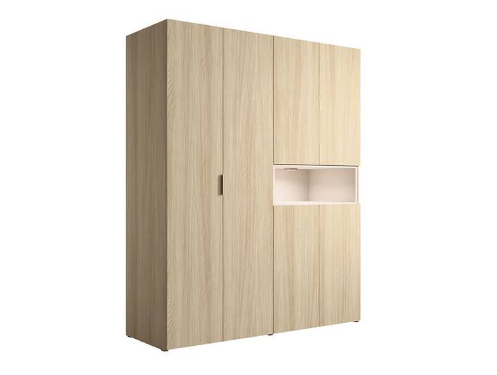 Armoire 6 portes Villa Chene/beige - Basika