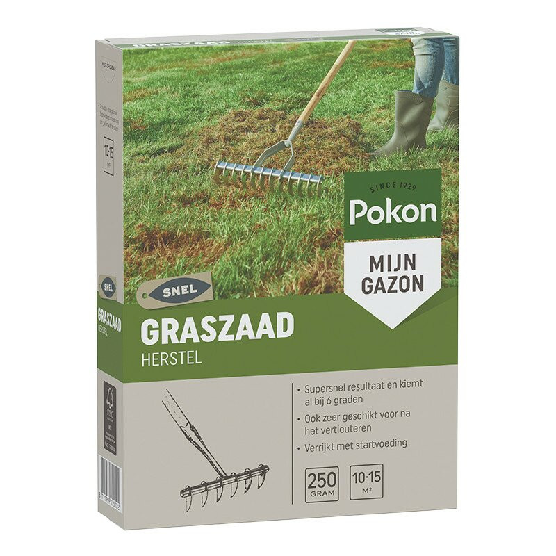 Pokon Graszaad Herstel voor het gazon, 250 gram