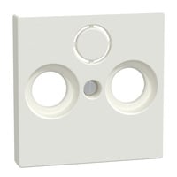 Zentralplatte für Antennendose, glänzend, Thermoplast, Unterputz, Typ 296719 weiß (glänzend), Retail