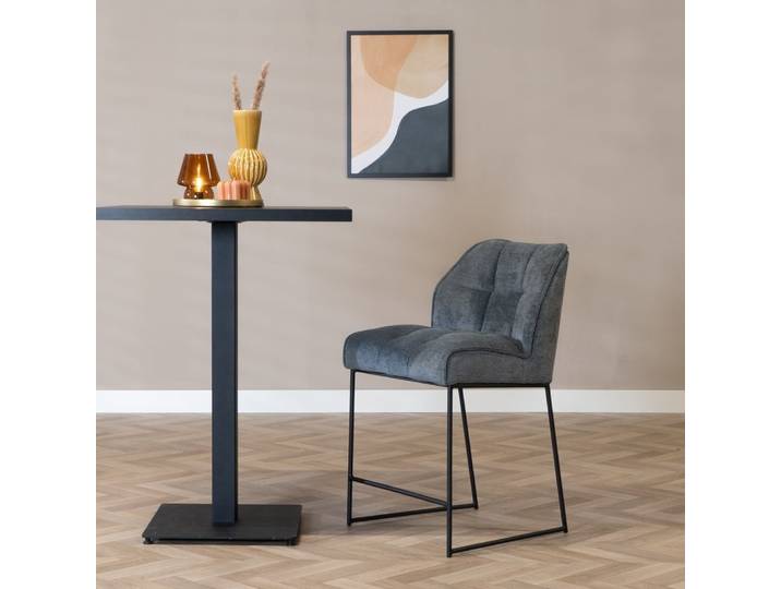 Scandinavische barkruk Jelle antraciet 70 cm