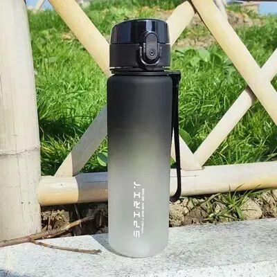 Uplifted Trends Large Capacity Sports Water Bottle For Men & Women Portable Plastic Drinkware For Outdoor & Fitness 750ml black