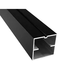 KAHRS Aluminium Unterkonstruktion, 60x60 mm, schwarz, *x-strong* für weite Abstände