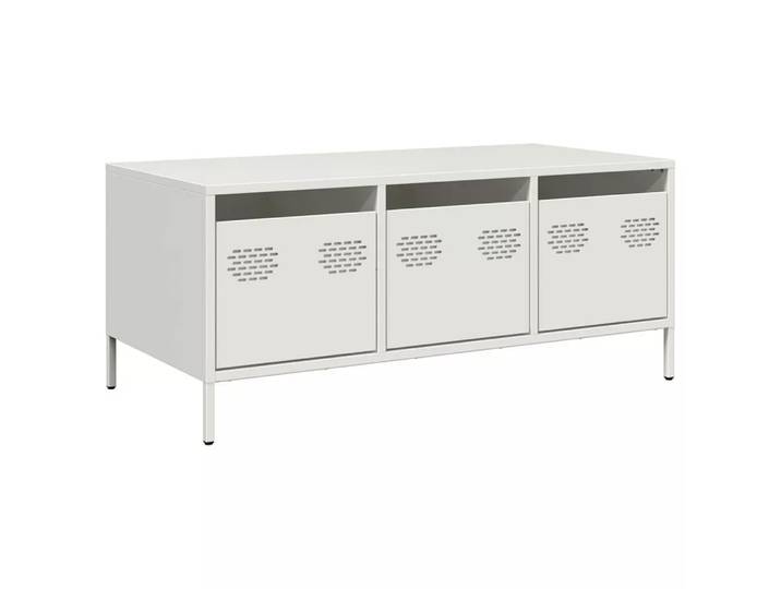 VidaXL - Couchtisch stahl, One Size, Weiss
