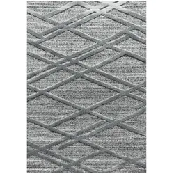 Carpetsale24 Teppich 140x200 cm Grau, Hochflor Wohnzimmer Teppich, Weich & Flauschig, Skandinavisch Boho Stil, Langflor Shaggy, Skandi Design
