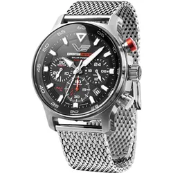 Vostok Europe VR42-592A761-B Herrenuhr Solar Expedition South Pole Chrono Mesh-Band