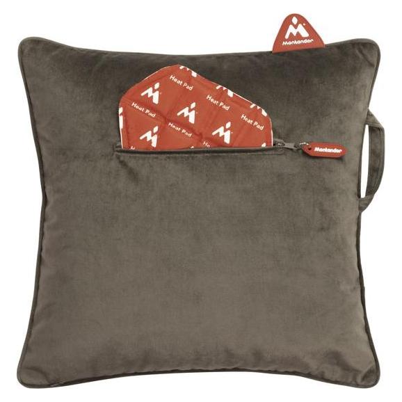 Montandor Heiz-Deko-Kissen 45x45 cm braun (45 x 45 cm) (HP-VE-BR)