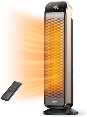 DREO Space Heater Indoor, 25-in. 11.5-ft/s Fast Portable Room Heater with Remote and Thermostat