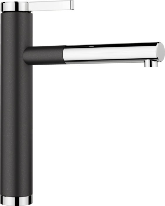 Blanco Linee-s Küchenarmatur 518438 ausziehbar, SILGRANIT-Look anthrazit/chrom