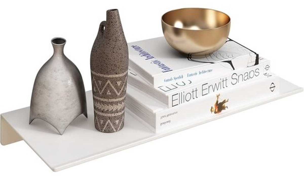 Zwarte metalen wandplank voor in de badkamer, zwevende displayplank voor wandopslag