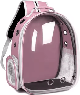 Inspire Curations AstroPaw Space Capsule Pet Backpack Carrier pink one Size