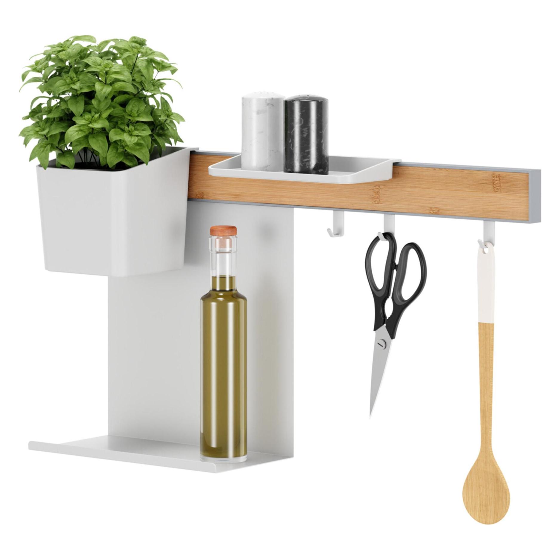 tesa Küchenorganizer Kombi-Set S zum Kleben, Montage ohne Bohren (70040-00000-00)