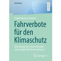 Fahrverbote für den Klimaschutz, Fachbücher von Sophie Manon Chourabi