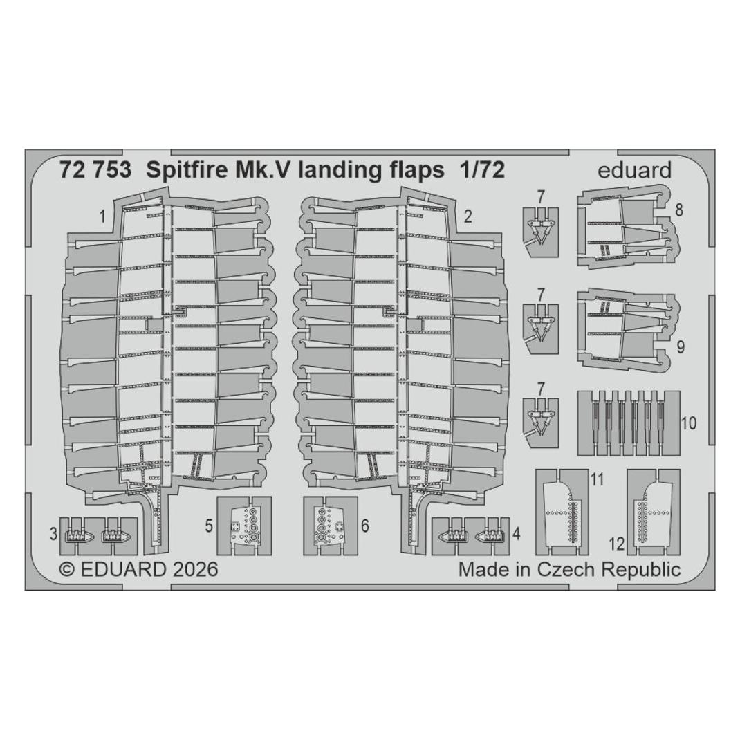 Eduard Spitfire Mk.Vb w/ rounded exhausts for (SIN67237)