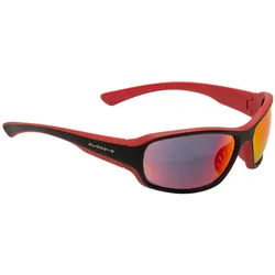 Swiss Eye, Herren, Sportbrille, Freeride Radbrille (Black Matt, Red, Smoke), Schwarz, Rot