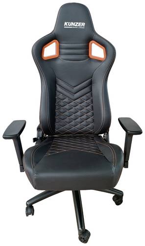 Kunzer Arbeitsdrehstuhl Schwarz/Orange 7RBS03 1St.