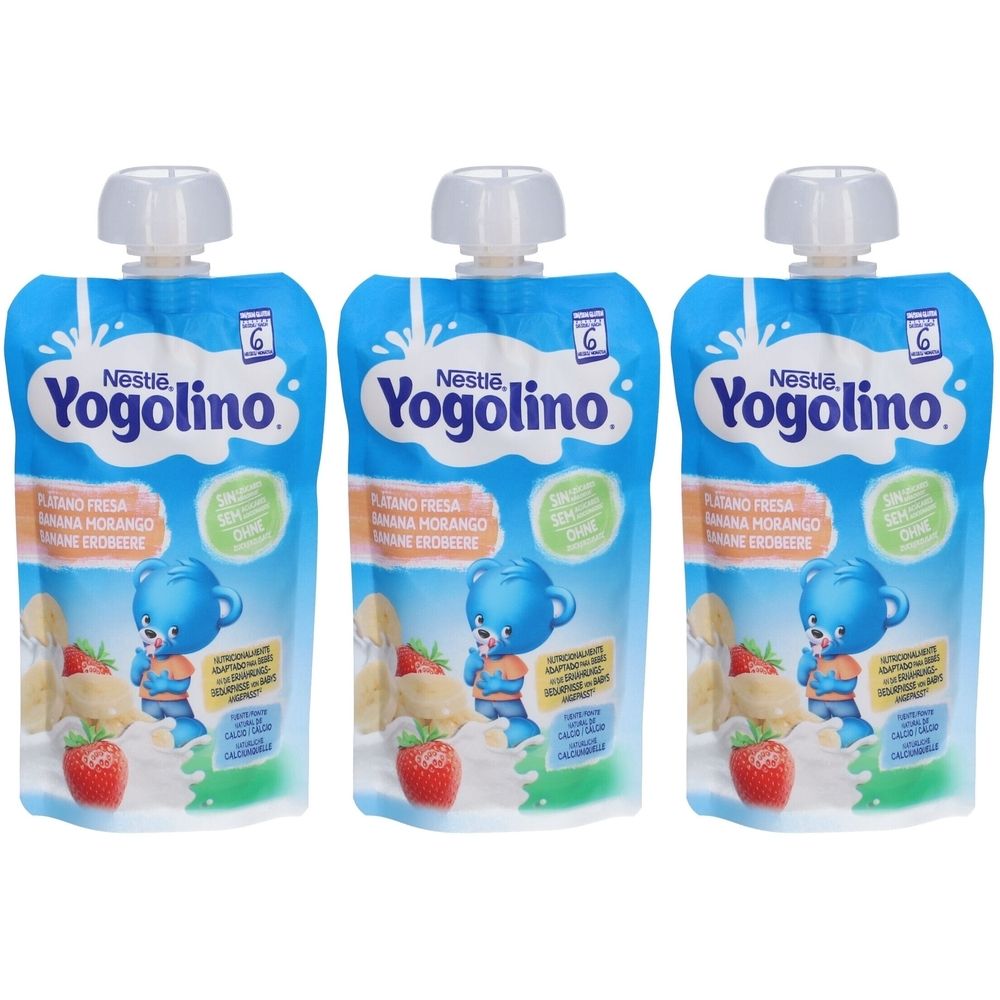 Nestle Yogolino Banane Erdbeere Btl 100 g x3 3x100 Trinknahrung