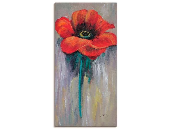 Leinwandbild ARTLAND Roter Mohn II , rot (farbe bild(er): rot), B:50cm H:100cm, Bilder, Leinwandbild, auf Holzrahmen gespannt