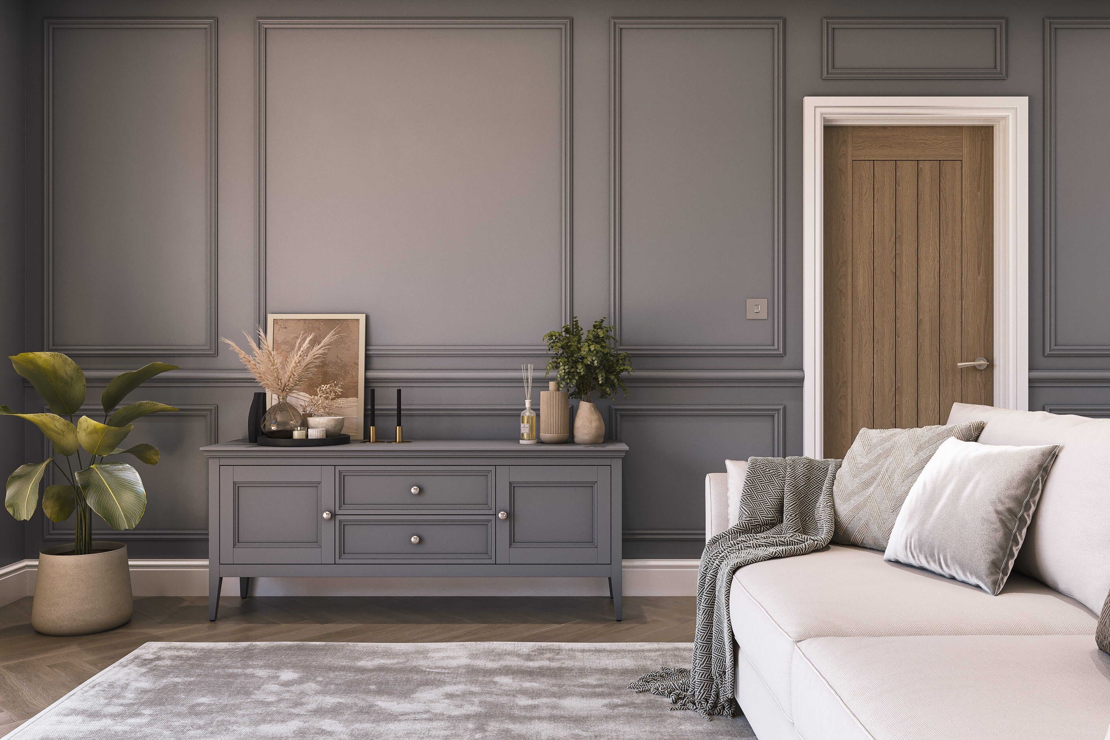 Hemway Wall Paint   Storm Grey   Matt Emulsion Interior   Acrylic   Latex - Storm Grey - 2.5L