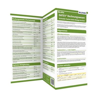 DATEV Rechnungswesen - Schnelle Tasten beim Belege buchen, Taschenbuch von Inge Baumeister, Bildner Verlag, 978-3-8328-0591-3