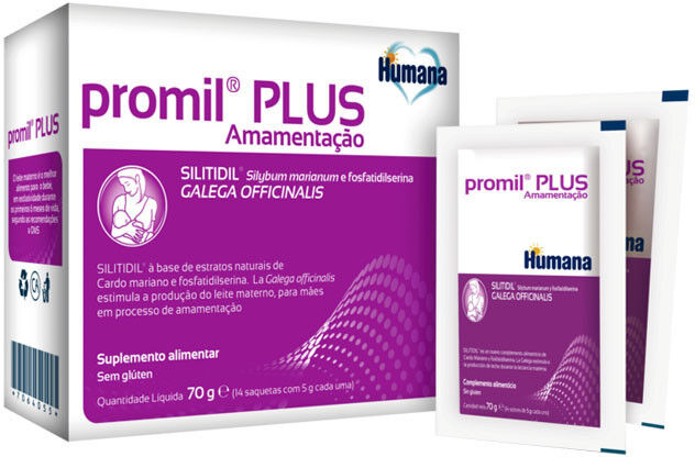 Humana Promil Plus Amamentação 70g 14 saquetas