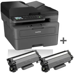 Brother MFC-L2827DWXL S/W-Laser-Multifunktionsdrucker Scanner Kopierer Fax WLAN