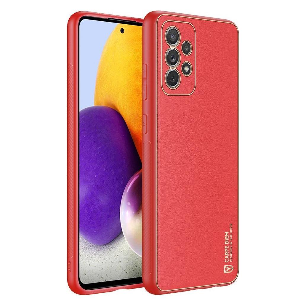 Dux Ducis Yolo elegant case made of soft TPU and PU leather for Samsung Galaxy A72 4G red (Samsung Galaxy A72) (Dux Ducis Yolo Samsung Galaxy A72 4G/5G Red)