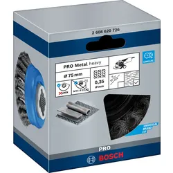 Bosch PRO Metal heavy X-Lock Topfbürste 75 x 0,35 mm - 2608620726