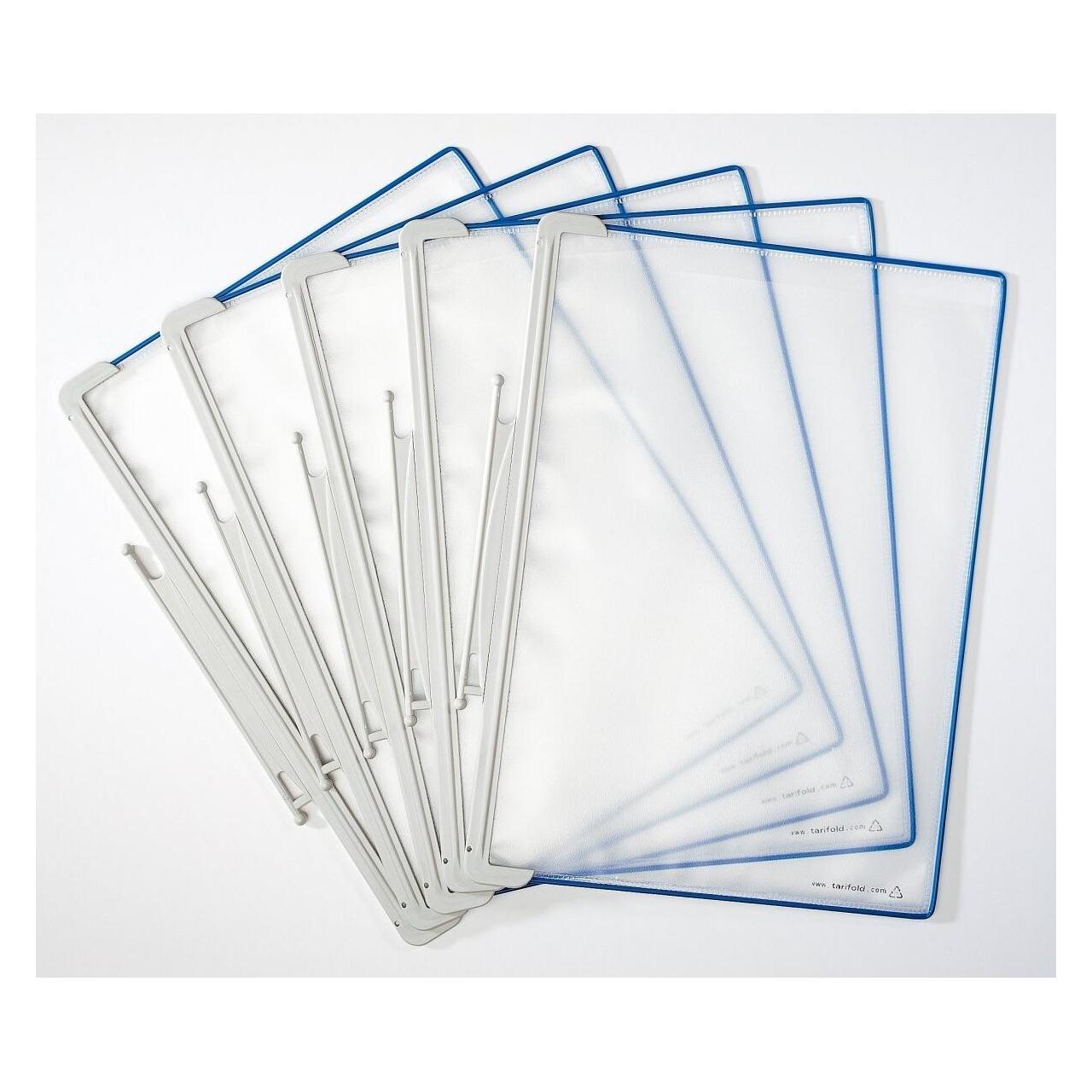 Tarifold 15 Sichttafeln Design DIN A4 blau, Öffnung oben (704301)