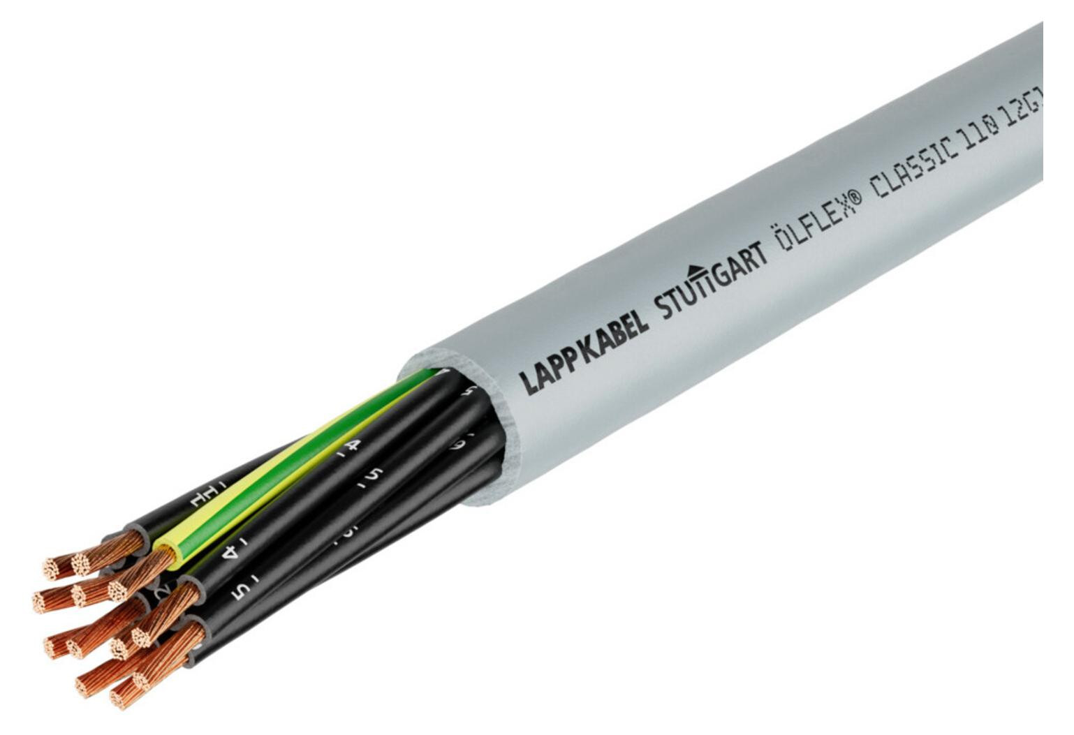 Lapp ÖLFLEX CLASSIC 110 ringkabel 3G1,5, 100 meter, PVC mantel, genummerde aders