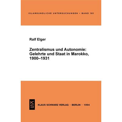 Zentralismus und Autonomie, Taschenbuch von Ralf Elger, De Gruyter, 978-3-87997-232-6