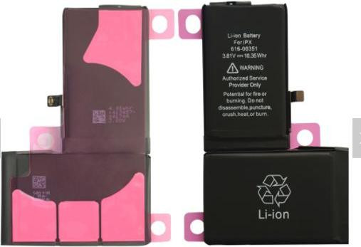 CoreParts Batterij voor Apple iPhone X, Zwart, 3,81 V