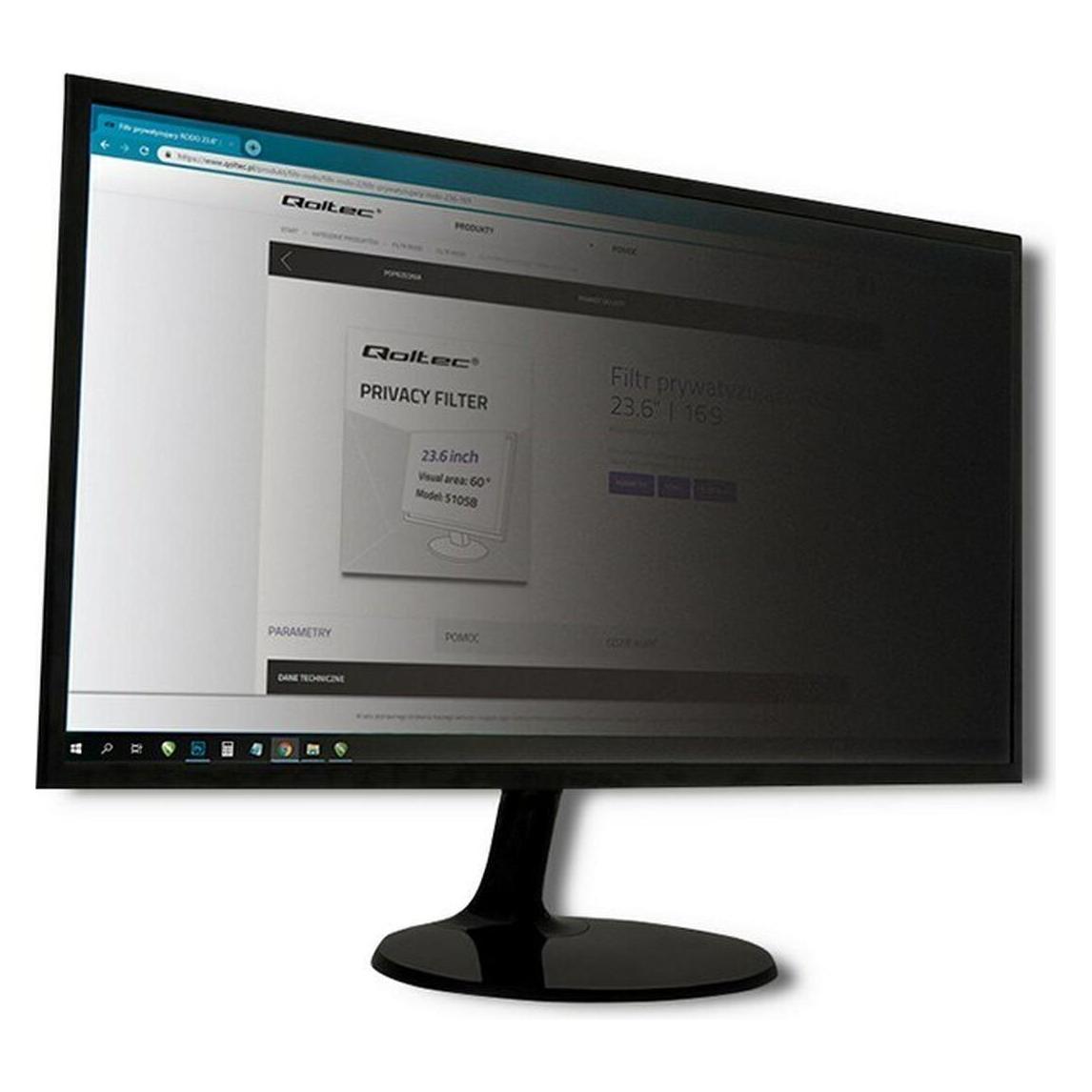 Qoltec 51059 - Monitor - Transparent - Privatsphäre - 60,5 cm (23.8 Zoll) - 527 mm - 29 (23.80", 16:9) (51059)