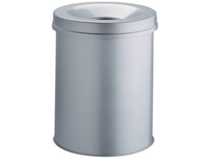 Poubelle SAFE, rond, 30 litres, gris