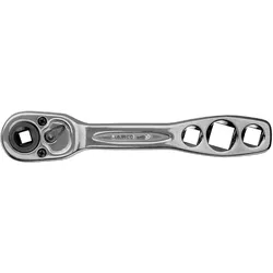 Bahco, Ratsche, 1/4"-Umschaltknarre für Kältetechnik mit 32 Zähnen und 11,5°-Rückschwenkwinkel, 160 mm (1/4")