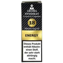 Energy 10ml 18mg NicSalt Liquid by Aroma Syndikat