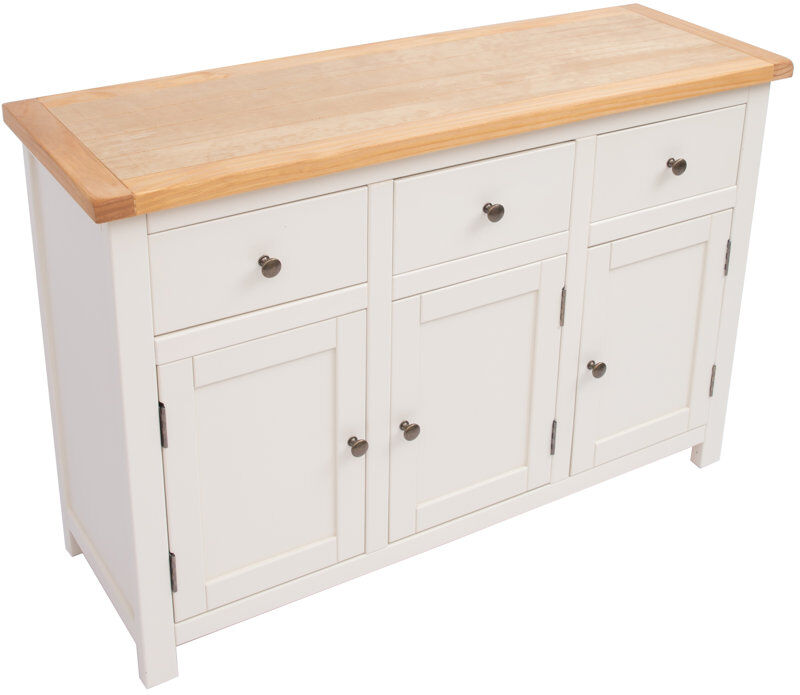 August Grove Natividad 120cm Sideboard Off White/Antique Brass 80cm H X 120cm W X 40cm D