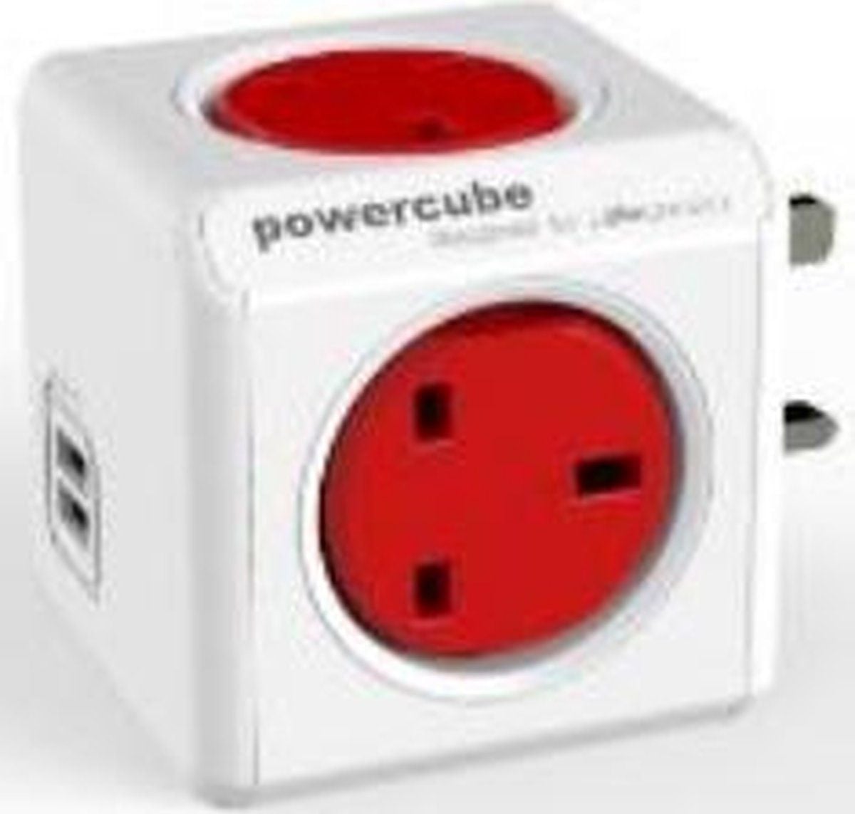 Allocacoc PowerCube Original USB UK - Rood
