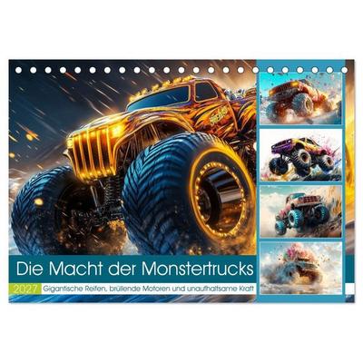 Die Macht der Monstertrucks (Tischkalender 2027 DIN A5 quer), CALVENDO Monatskalender