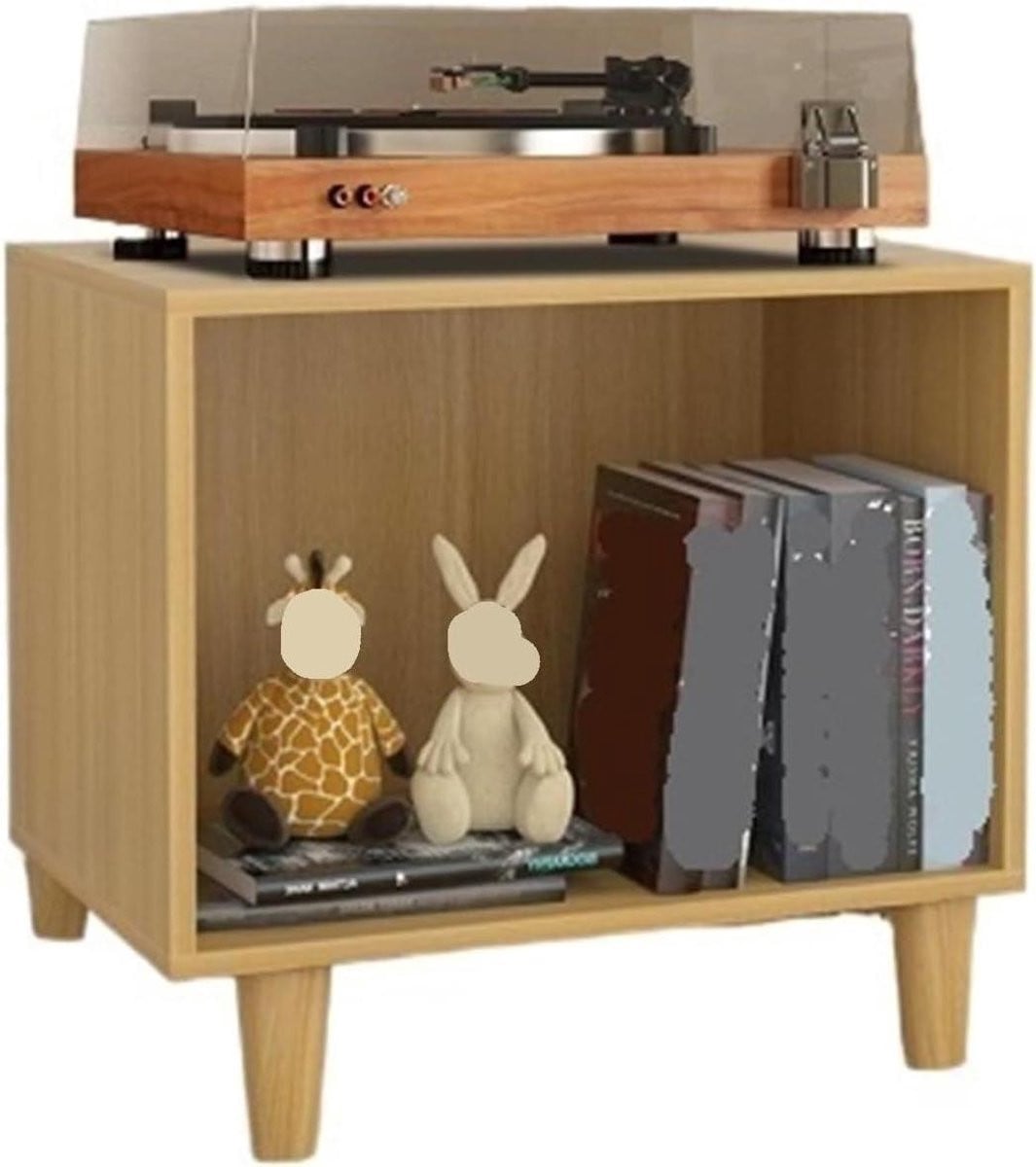 Multifunctioneel vinyl opbergrek voor vinylplaten en tijdschriften