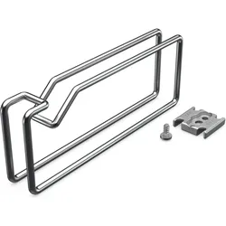Enoc Kabelführungsring 26x175x65 chrom KBM 03 (VE10) (54639), Serverschrank Zubehör, Silber