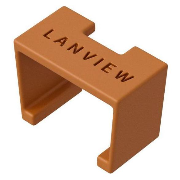 Lanview SmartClicks Clips 20pcs Orange (Kabel Zubehör) (LVT-SC-O)