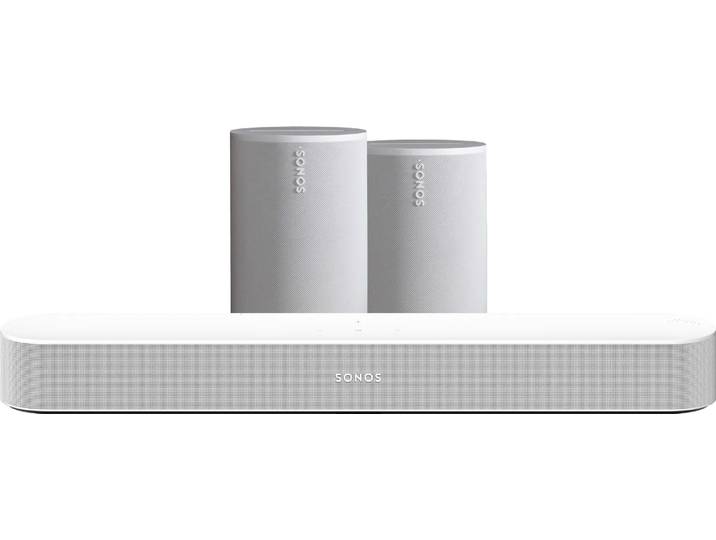 Sonos Beam Gen2 Wit + 2x Era 100 Wit