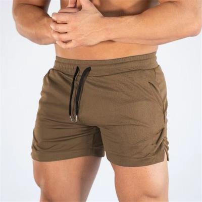 Men's Athletic Gym Shorts Lightweight Running Shorts For Training, Jogging & Summer Fitness khaki m
