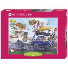 Heye Puzzle - Off On Holiday!, Cartoon Classics - 500 Teile 296443