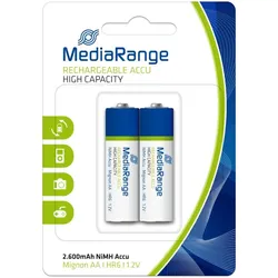 MediaRange MRBAT123 Haushaltsbatterie Wiederaufladbarer Akku AA Nickel-Metallhydrid (NiMH)