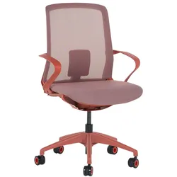Carmen 7061 Arbeitsstuhl mit Netzrücken – Rot