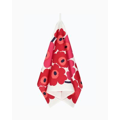 Geschirrtuch MARIMEKKO "UNIKKO", weiß, rot, H:47cm L:70cm, Baumwolle, Leinen, Geschirrtücher, Geschirrtuch, 70x47 cm