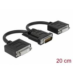 Delock 65281 DMS-59 / DVI Adapter [1x DMS-59 Stecker - 2x DVI-Buchse 24+5pol.] Mehrfarbig 20 cm