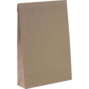 flexiPAK Faltentaschen Eco, D4, braun, ohne Fenster, haftklebend, 300 Stück
